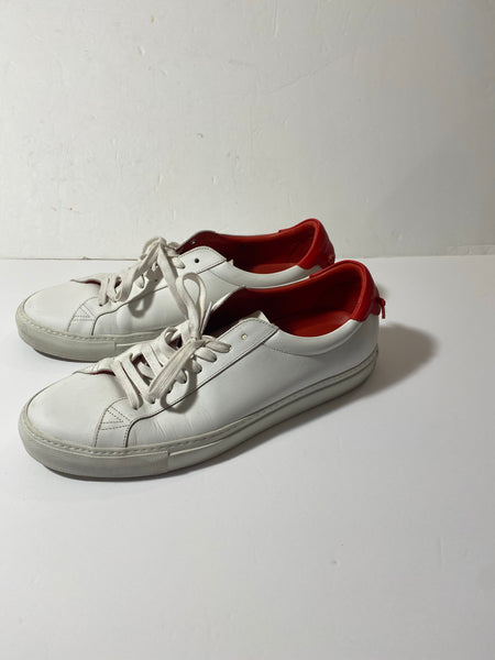 GIVENCHY White & Red Sneakers Size: 44 US 11