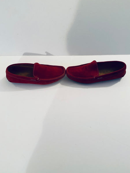 PRADA SUEDE LOAFER Size:10