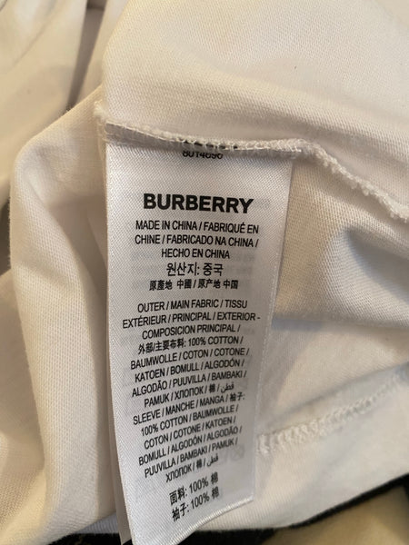 Burberry T-Shirt with Check Sleeves