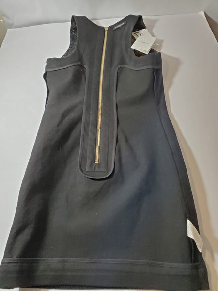 Balmain Black Gold Fitted Sleeveless Mini Dress Size: EUR 38/US 4