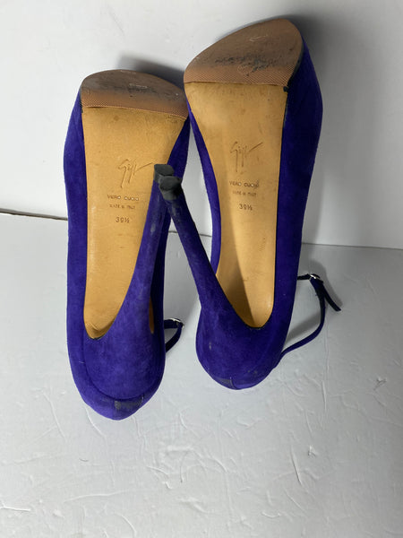 Giuseppe Zanotti Purple Suede Pumps Sz 39.5