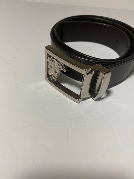 VERSACE Half Medusa Leather Belt