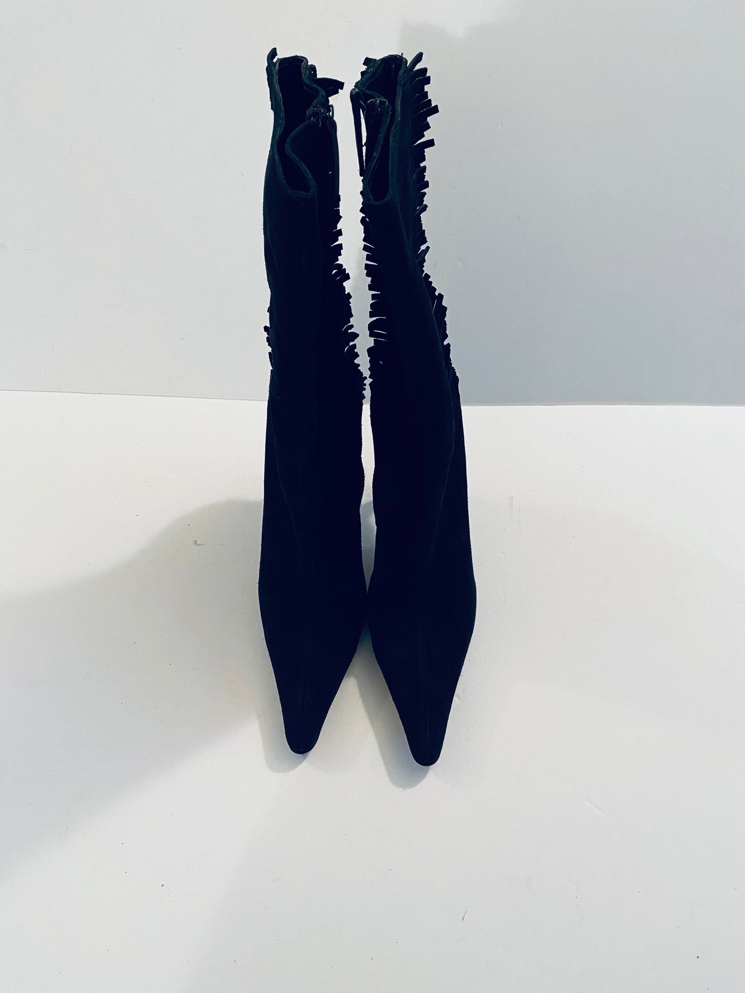 St. John Suede Fringe Boot