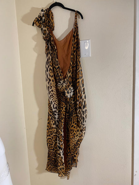 Christian Dior Leopard Print Dress Size: 4