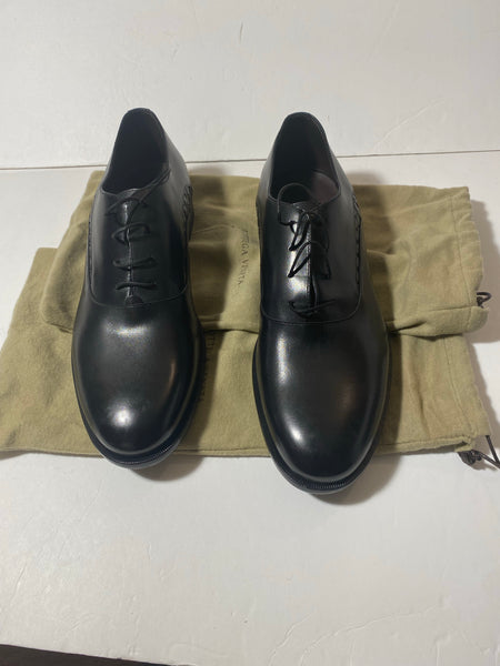 Bottega Venetta Black Leather Shoes Size: 45.5 US 12.5