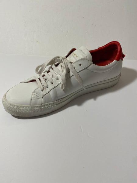 GIVENCHY White & Red Sneakers Size: 44 US 11