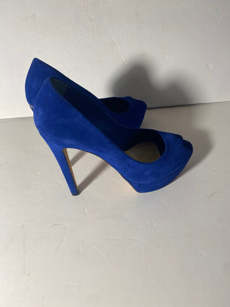 Christian Dior Blue Suede Pumps Sz: 39.5/ 9