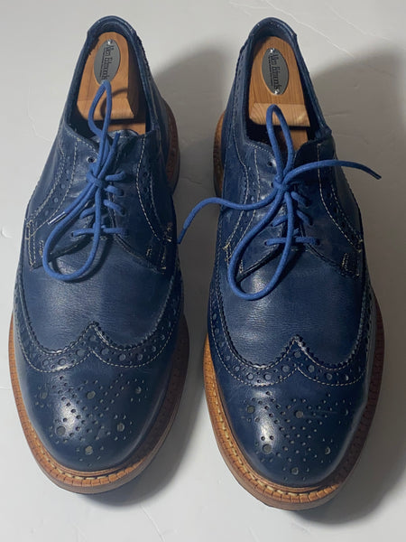 Allen Edmonds Men’s Blue Wingtip Lace Up Shoes Size 11