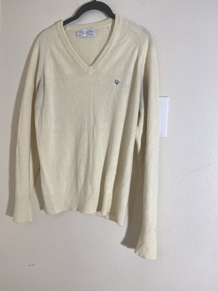 Christian Dior V Neck Sweater Size: S