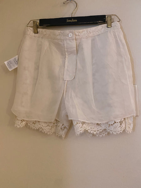 VALENTINO High-rise lace shorts Size: 8