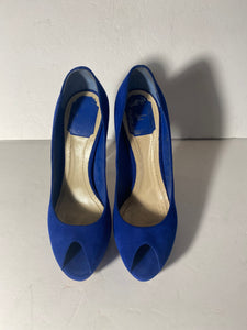 Christian Dior Blue Suede Pumps Sz: 39.5/ 9