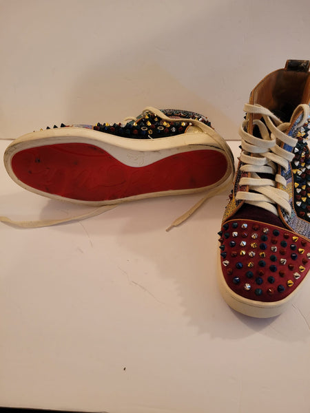 Christian Louboutin Mens Sneakers Multicolor Size 44 US 11