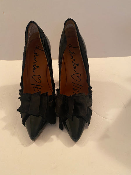 Lanvin for H&M Patent Leather Bow Heels Sz: 39/9