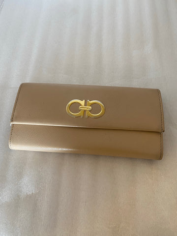 Salvatore Ferragamo Beige Wallet