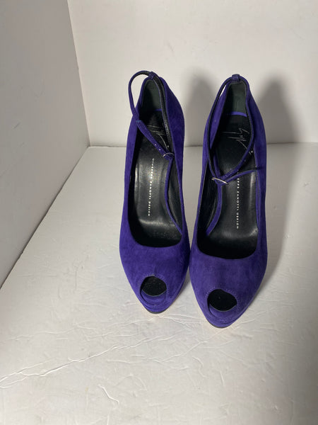 Giuseppe Zanotti Purple Suede Pumps Sz 39.5