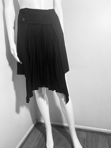 Givenchy Black Mini Pleated Skirt Size: 38