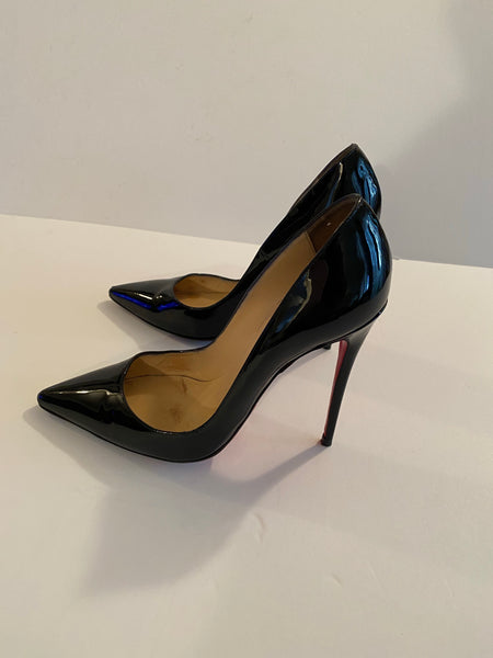 CHRISTIAN LOUBOUTIN Black Patent pigalles Heels