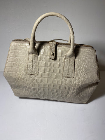 Furla Crocodile-Embossed Leather Bag