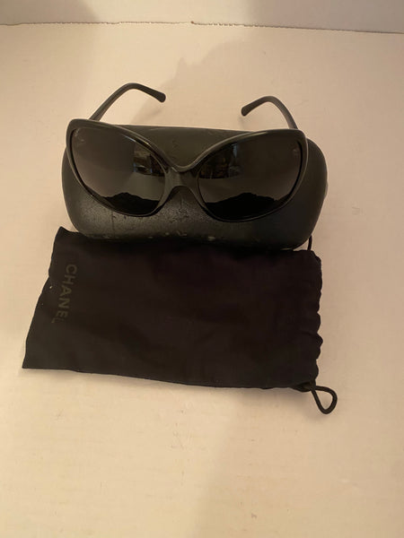 Chanel Black/Clear CC Sunglasses